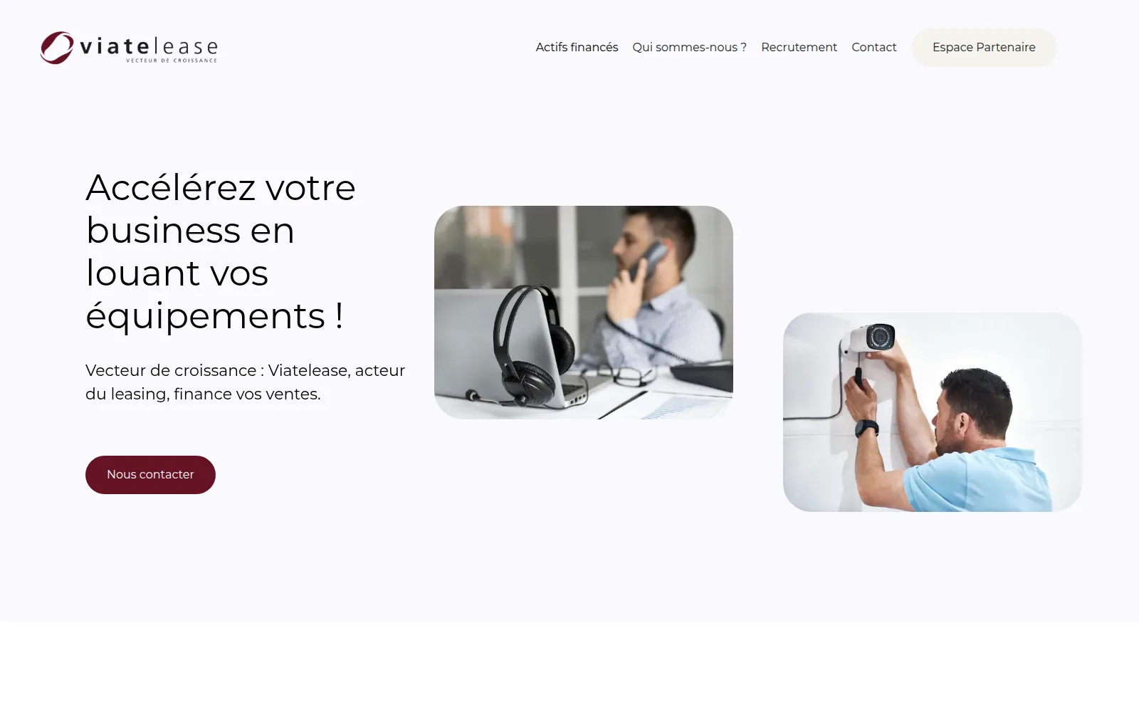 Page d'accueil